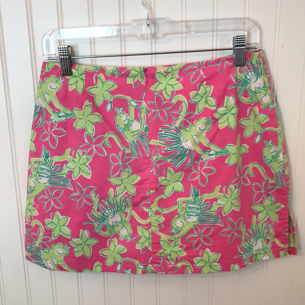 Lilly Pulitzer Skort Summer Patterned Monkey Pink… - image 2